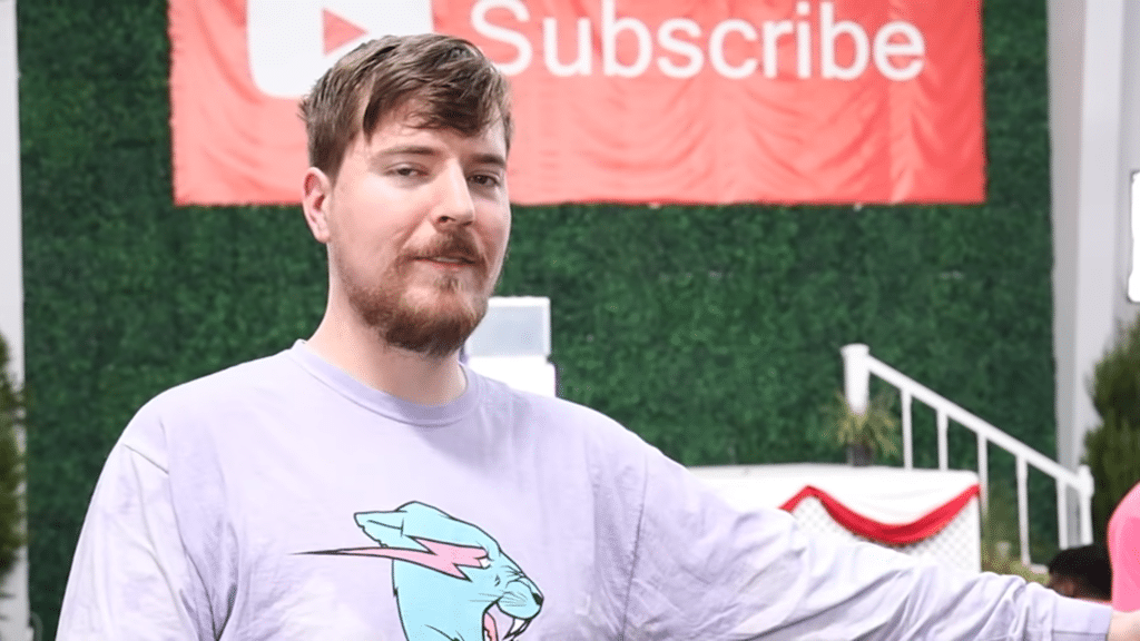 The most subscribed Youtuber in the world, Mr Beast.