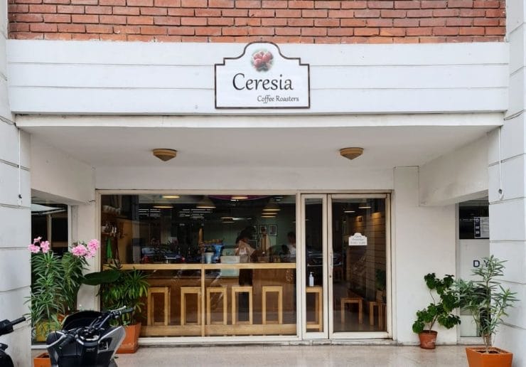 Front side of Ceresia Coffee Roasters, Bangkok, Thailand